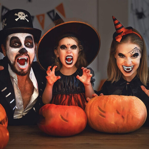 100-Pack Halloween White Teeth Fangs 1