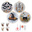Halloween - Kit, 4 Set Gothic Embroidery -Kit 1