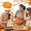 Halloween Pumpkin Wood Cutting Board with Handle 4
