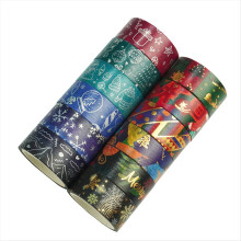 Christmas Washi Tape Set 12 Rolls for Arts, DIY Crafts, Journals
