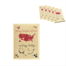 2024 Merry Christmas America Card, Presidential Election Map Cards