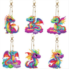 Dragon-5D Diamond Keychain Pendant Keychain DIY Diamond Ornament