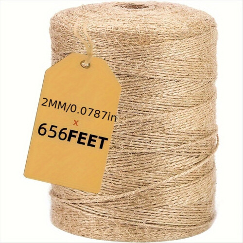 656ft Twine String, HempJute Rope Cord Twine 1