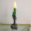 Halloween LED Light Skeleton Ghost Handheld Candle Light Home orange 2