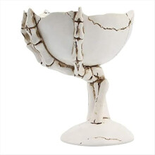 Halloween Candy Bowls Skeleton Hands Candy Dish Resin Skull Bowl