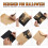10Pcs Halloween Invitations Card with Bowknots (Black) 4