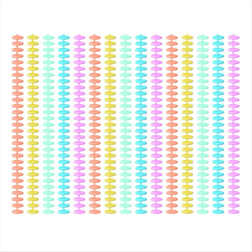 50PCS Plastic Spiral Binding Coils, 1/2 inch Diameter 30 Ring
