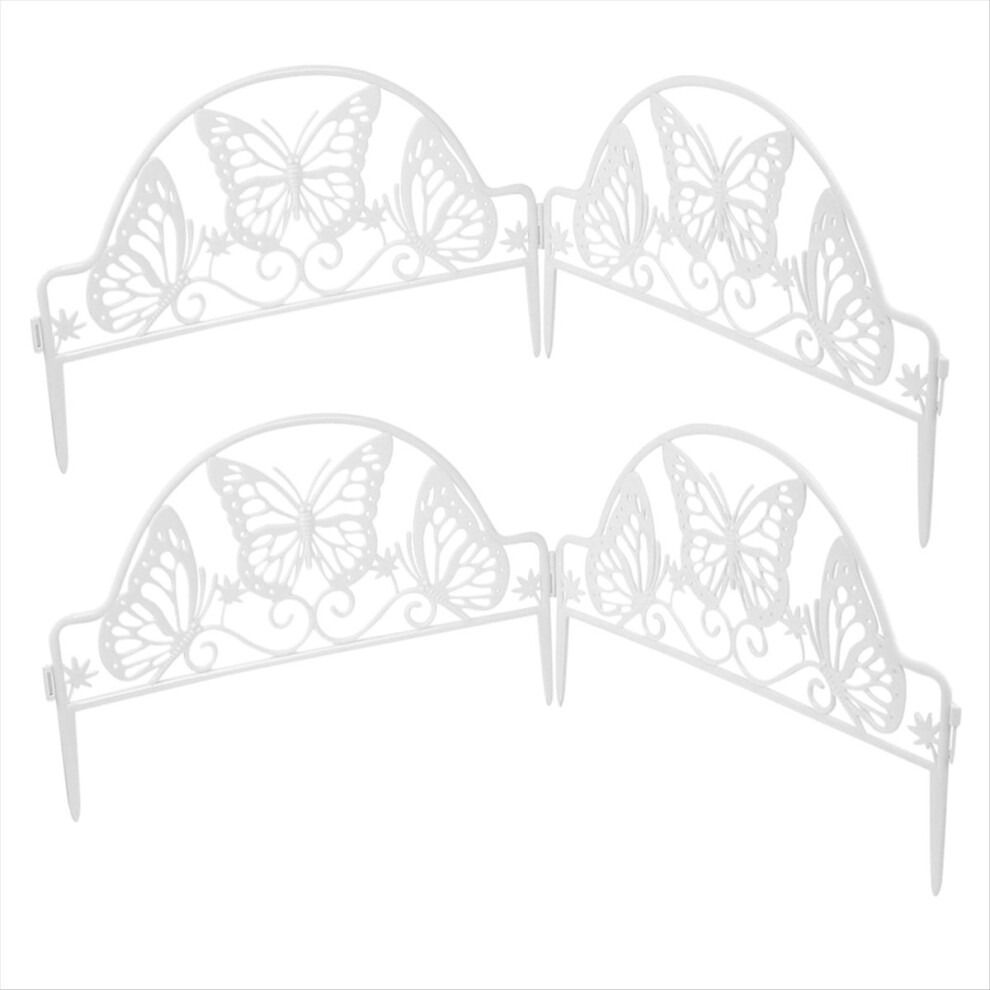 4Pcs Outdoor Fence Garden Fence Border Fence Ornament Lawn Fence 4711841403177