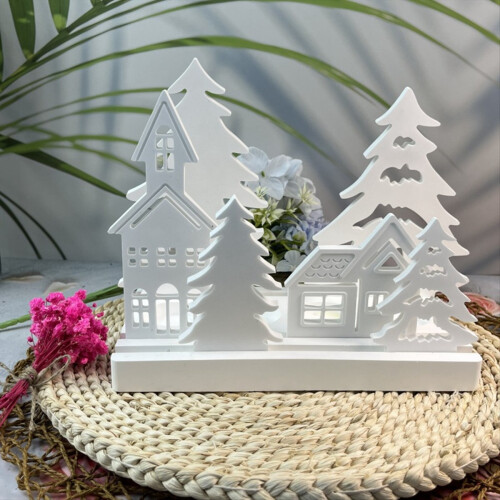 Christmas Tree and House Silicone Mold Set 1