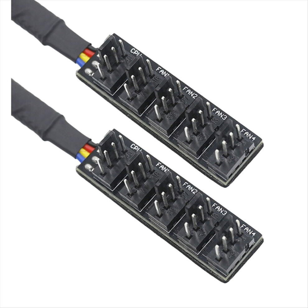 2Pcs 5-Port Pc 4-Pin Pc Pwm Cpu Cooling Fan Splitter Hub Adapter 4713754152401