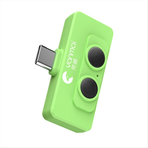 R6 Dual Microphone for Vlogging, AI Noise Reduction, Green