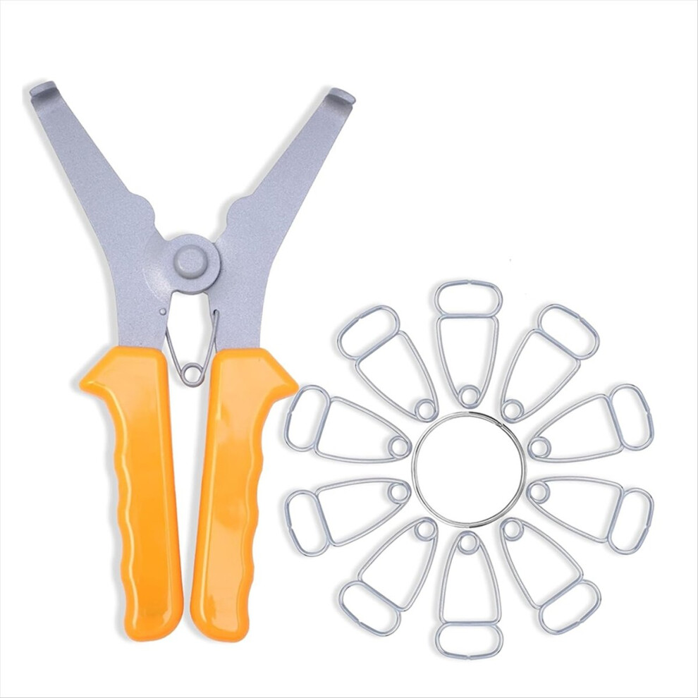 With 10 Miter Spring Clamps And 1 Spring Clip Pliers 4713754158182
