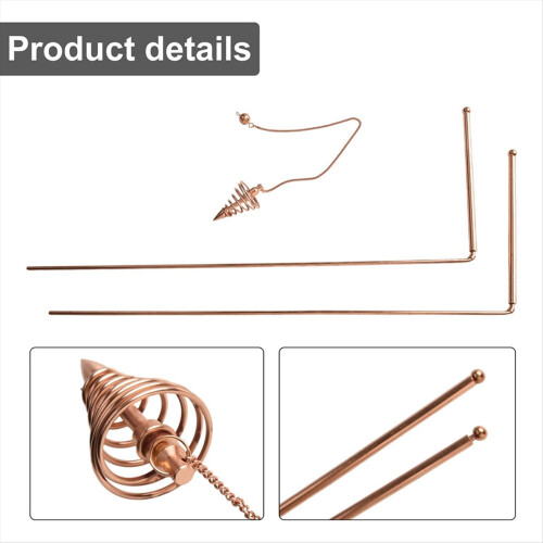 3Pcs/Set Copper Dowsing Rods Kit
3Pcs/Set Copper Dowsing Rods 1