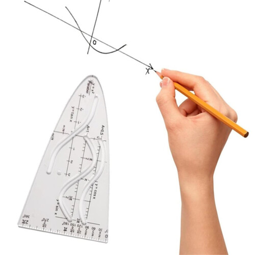 Parabolic Stencil Math Curves Template 2