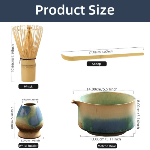 4PCS Japanese Matcha Set Tea Lovers Gifts Tea-Making Tools 1