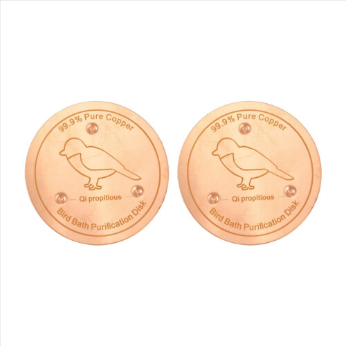 2pcs Bird Bath Purification Disk Purification Cleaner Triple-Point 2