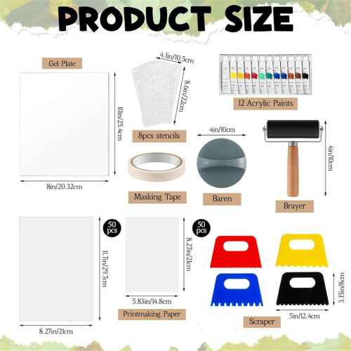 8'' x 10'' Gel Printing Plate Kit 1