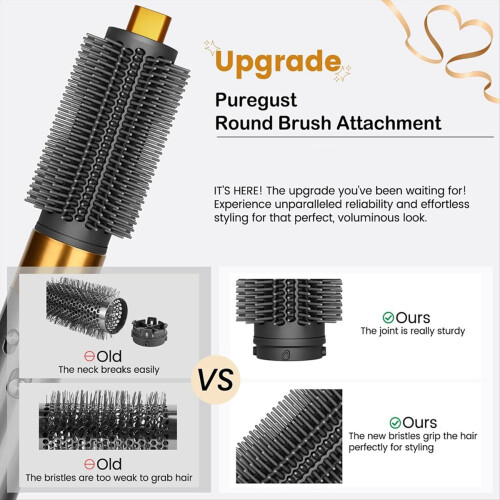 Round Volumizing Brush and Wave Curl Diffuser for A 2