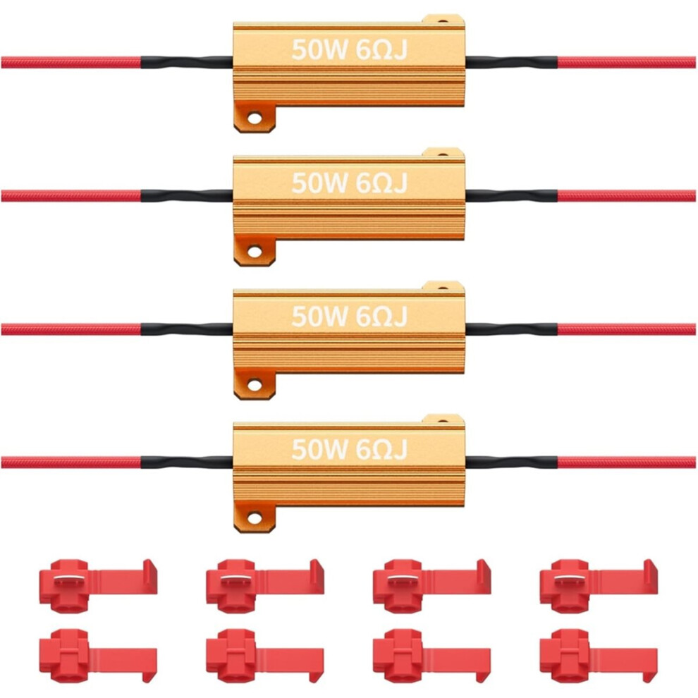 4Pcs 50W 6Ohm Load Resistors 4713754193091