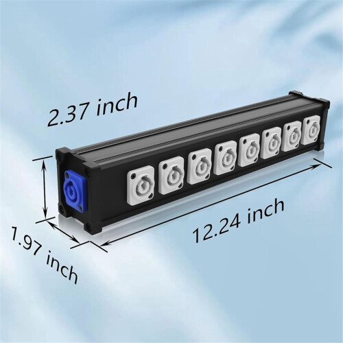 16A 8 Channel Multi PowerCon Power Cable Breakout for Stage Lights 1