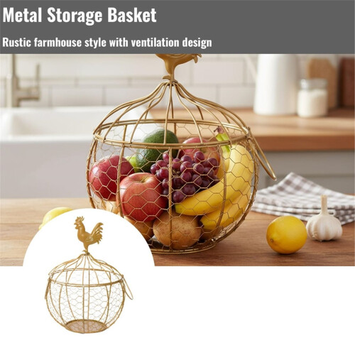 Iron Wire Storage Basket 2