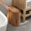 Bathroom Trash Can with Lid,Small Garbage Can,Trash Can Storage Bin 3