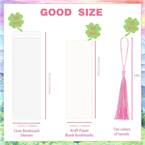 Bookmark Making Kit
60 Paper Blank Bookmarks 1