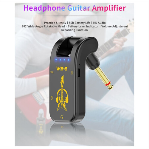 Portable Guitar Headphone Mini Amp with Lithium Battery 1