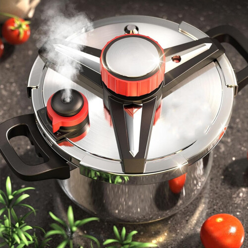 Pressure Cooker
Triple-Layer Steel Body 1