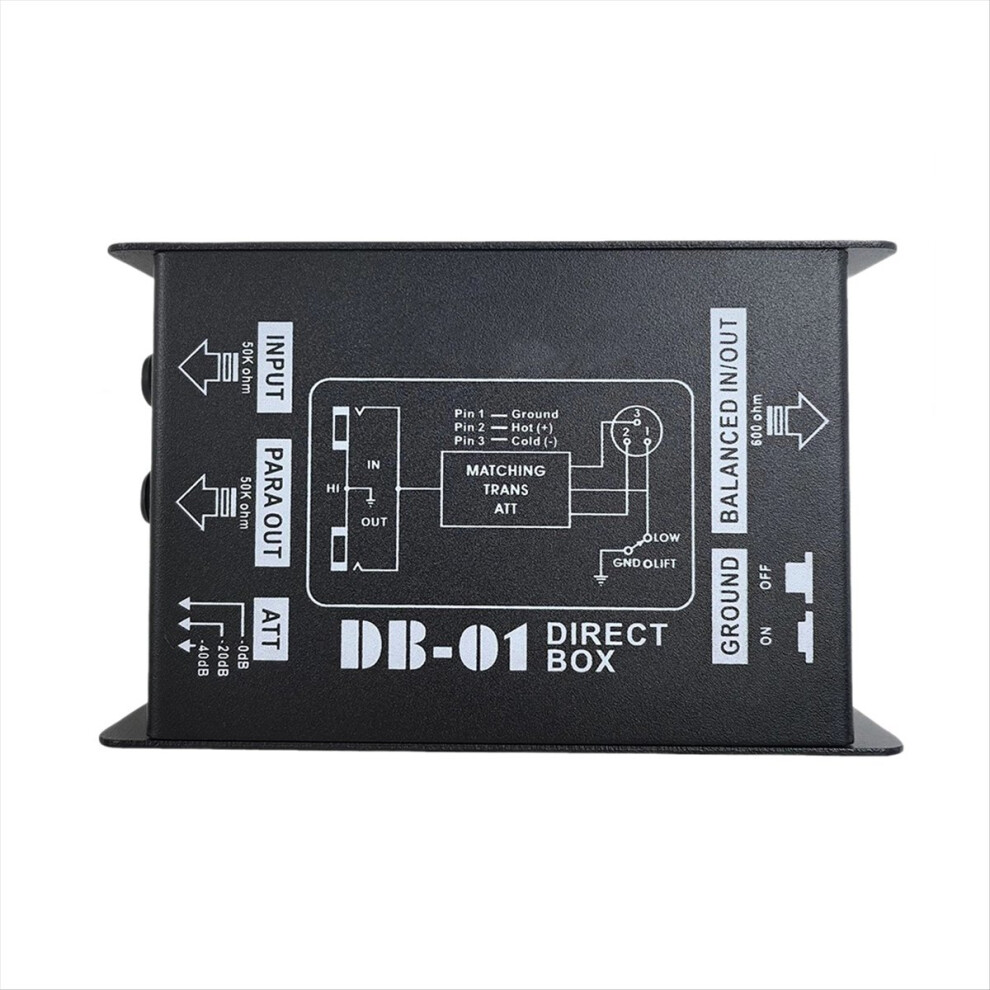 Db-01 Di Box Direct Box Impedance Conversion Audio Isolator Effector Passive Professional 4854219296565