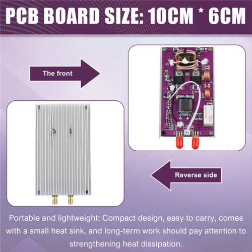 50W Portable Shortwave Power Amplifier Module Transceiver with Low-Pass Filter LPF Supporting 2Mhz-30Mhz Frequency Range 2