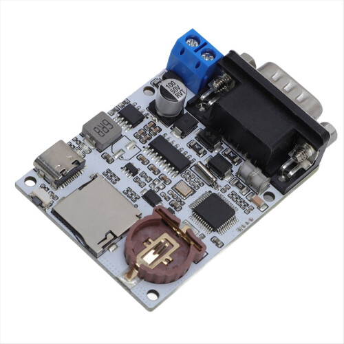 Serial Data Logger Recorder Timestamp TXT File Archive Type C with 2 LED Indicator 232 to Small Memory Card Module 2