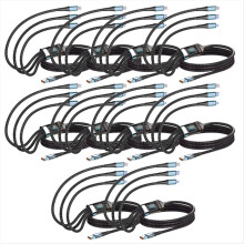 100W Fast Charging Cable Multi Charger Nylon Braided Multiple USB Universal Cord Adapter 10 Pieces