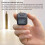 9 Channels Hand Tally Counter Portable FingerRing with Lock Function Prayer Clicker Black 3