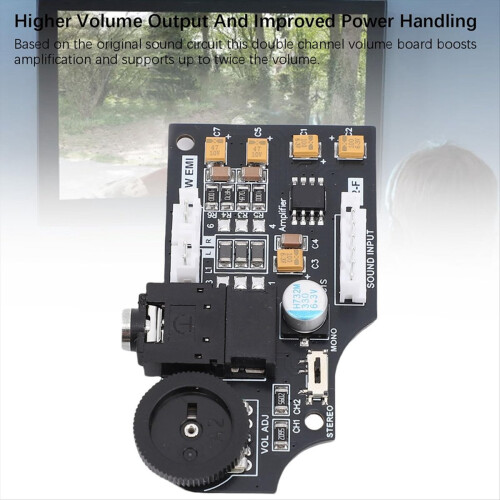 For High Quality DualChannel Volume Audio Board for Game Gear Using Capacitors 2 Output,B 2