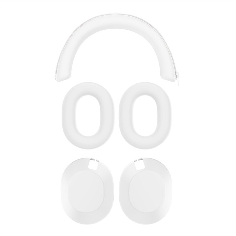 Photos - Headphones Silicone Protective Case for WH-1000XM6 Headphone 360 All-Round Protection Skin-Friendly Washable White