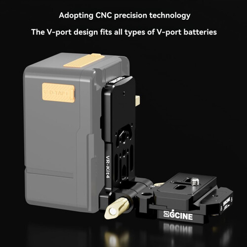 VR-Kit4 V-Mount Battery Plate with Arca- Quick Release Compact V Lock Mount for Camera Video Rigs 2