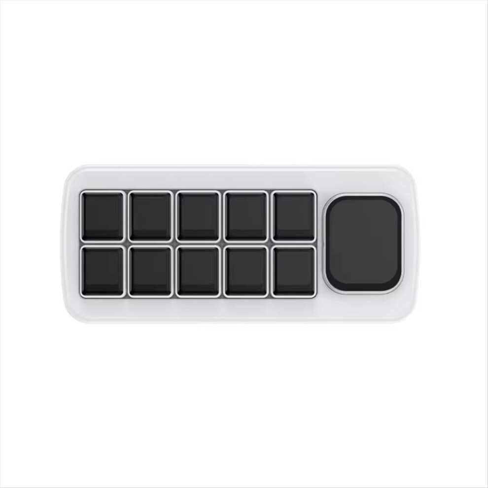 Photos - Keyboard MK10 Multi-Functional AI Voice Control Panel, Onboard 10 X 0.85inch Mechanical LCD Macro Keys and A 2.01inch Secondary