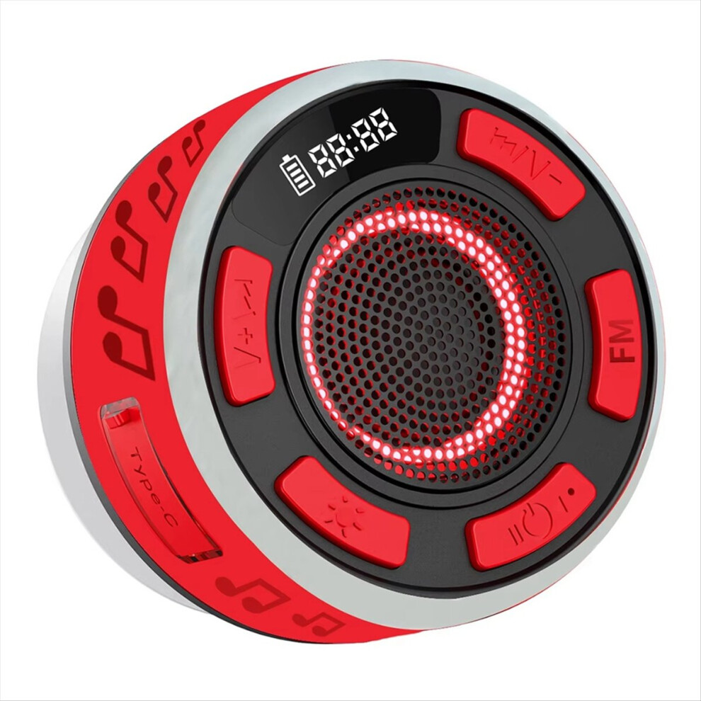 Wireless Bluetooth Speakers Waterproof Outdoor Household High Sound Quality Long Battery Life Atmosphere Light Red-image-OPC-PMGNW2N-NEW