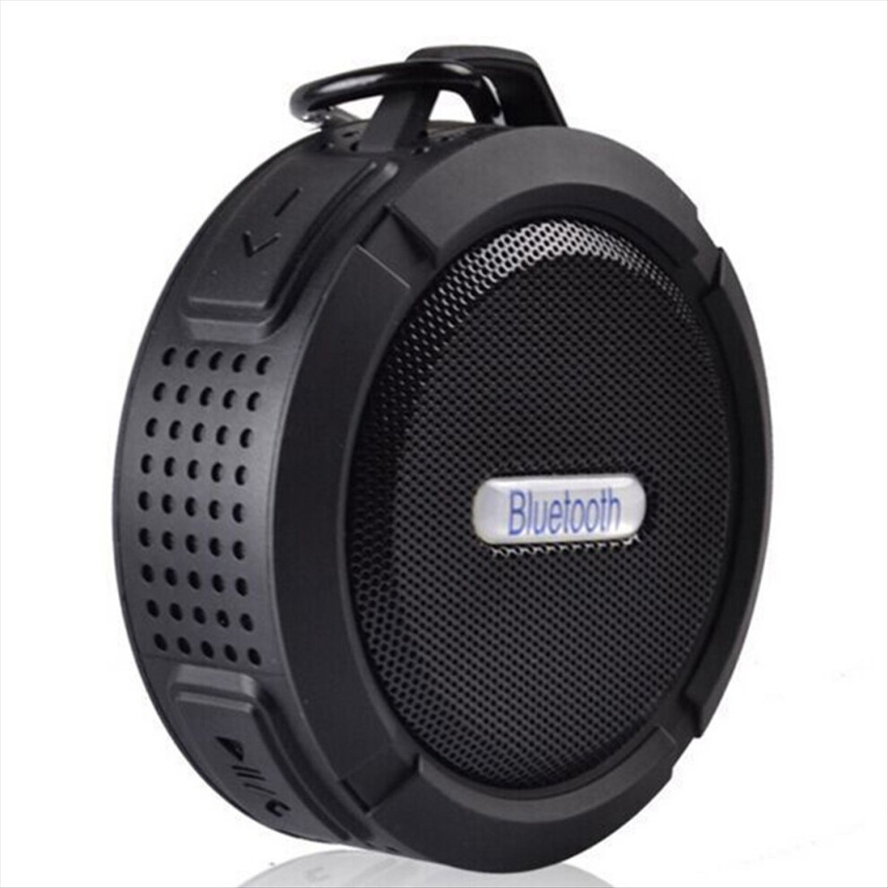 Outdoor Waterproof Bluetooth Speaker, Wireless Portable Mini Shower Travel Speaker for Sports Pool, Beach, Hiking Black-image-OPC-PMGNW2P-NEW