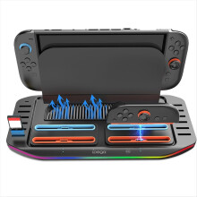 Charging Dock for Switch 2 Joy Con2, RGB Docking Station Accessories with 12 Game Card Slots