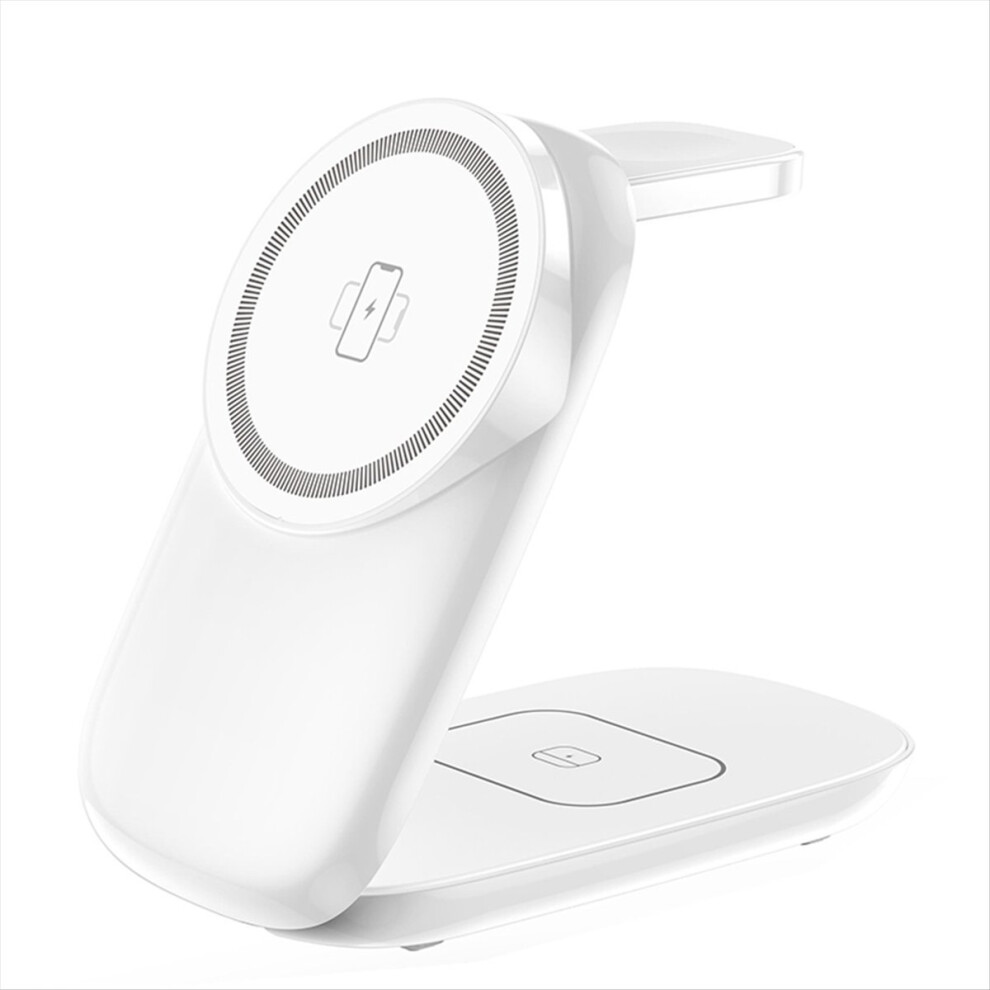 The Wireless Charger Is Foldable, Mini And Portable Supporting 15W Fast Charging For Mobile Phones White 4854219215238