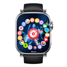 MP3 Player Watch BT 5.4 Touch Screen Music Built-in Speaker Voice Recorder for Sports Running Gym Watches
