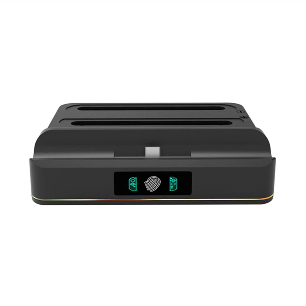 For Switch2/Switch/Oled Charging Stand Dock Station Rgb 2 Controllers Light Saudism