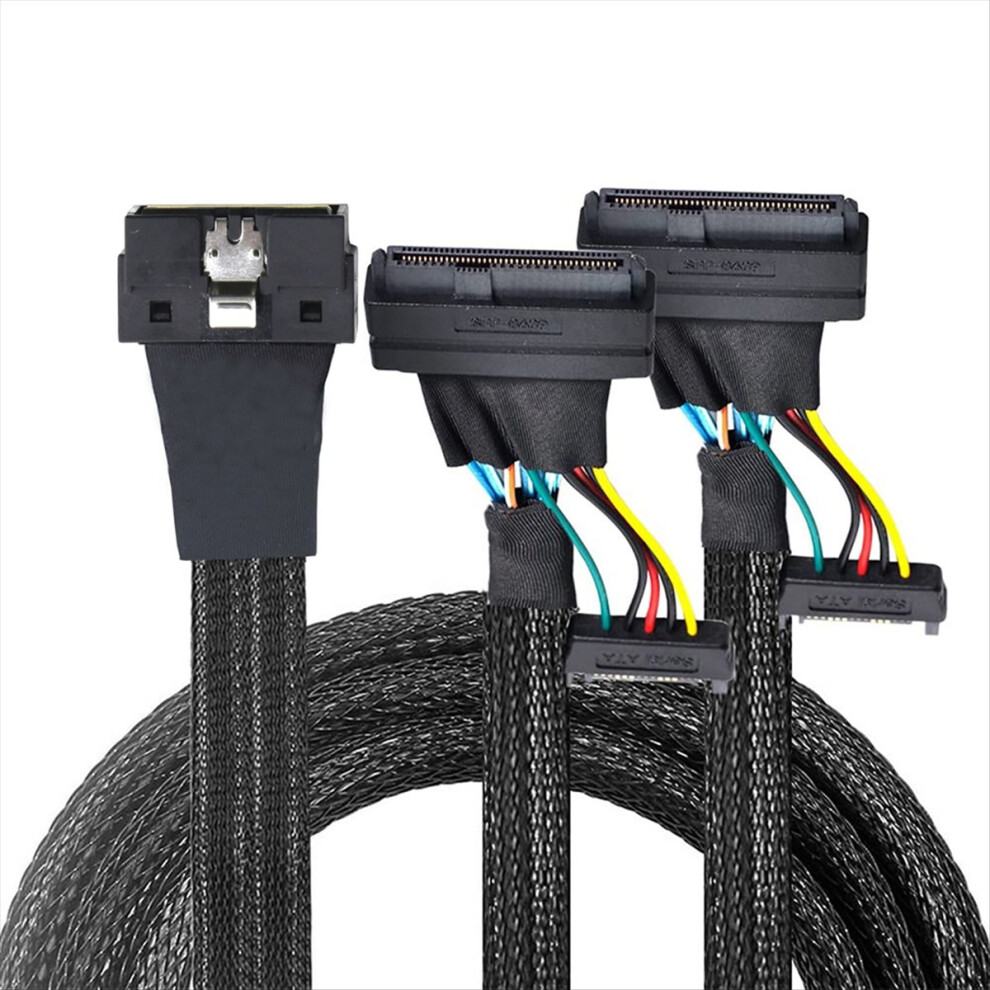 Pci-E Slimline Lp Low Profile Sff-8654 8I 74P To 2X Sff-8639 U.2 U2 With 15P Power Nvme For Ssd Cable 4854219220836