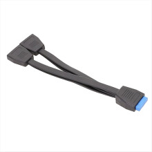 USB 3.0 Header Extension Cable 19/20 Pin 1 to 2 Y Splitter Internal Adapter 20cm for Computer Motherboard