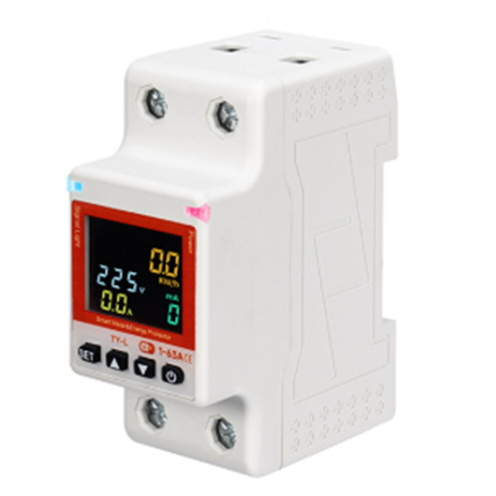 Tuya Wifi Smart Energy Meter Power Protector Circuit Breaker Over/Undervoltage Leakage Protection Automatic Recloser 4854219227873