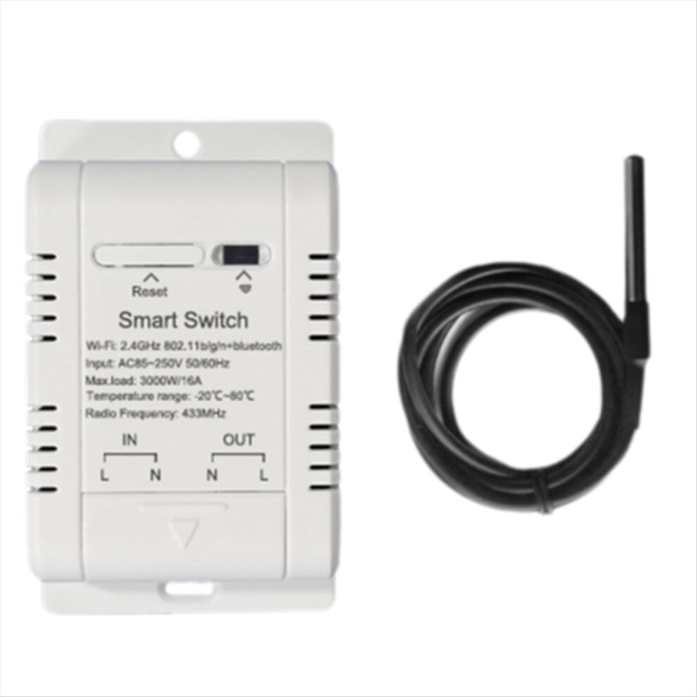 Tuya Wifi Temperature Switch 16A Wireless Thermostat With 1M Sensor Intelligent Supports Voice Control 4854219231689