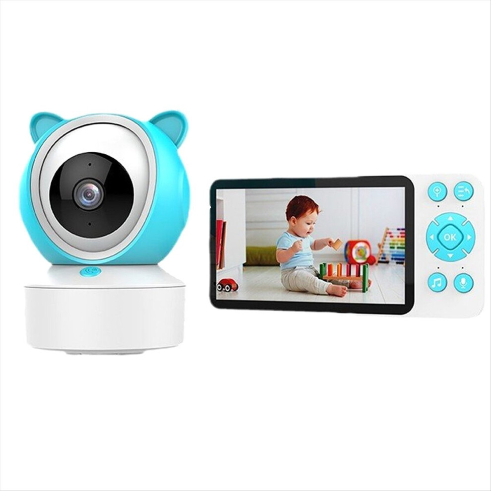 Baby Monitor 5-Inch Ips Hd Screen Display Tuya Remote Control Two-Way Intercom Indoor Surveillance Camera For Babies Saudism