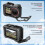 Quick Release Cage for ACTION 5PRO Camera Foldable Mount with Cold Shoe Full Protective Frame Case 5